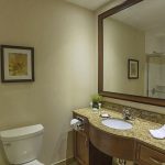 Upgraded hotel bathroom